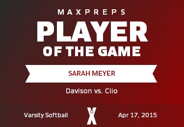 #09 Sarah Meyer Player of the Game badge