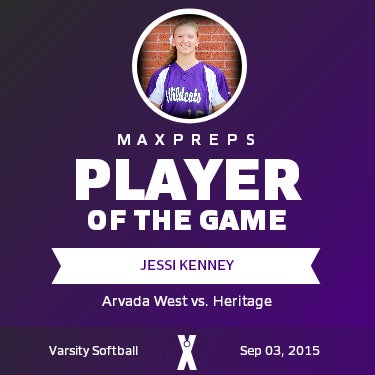 #15 Jessi Kenney Player of the Game badge