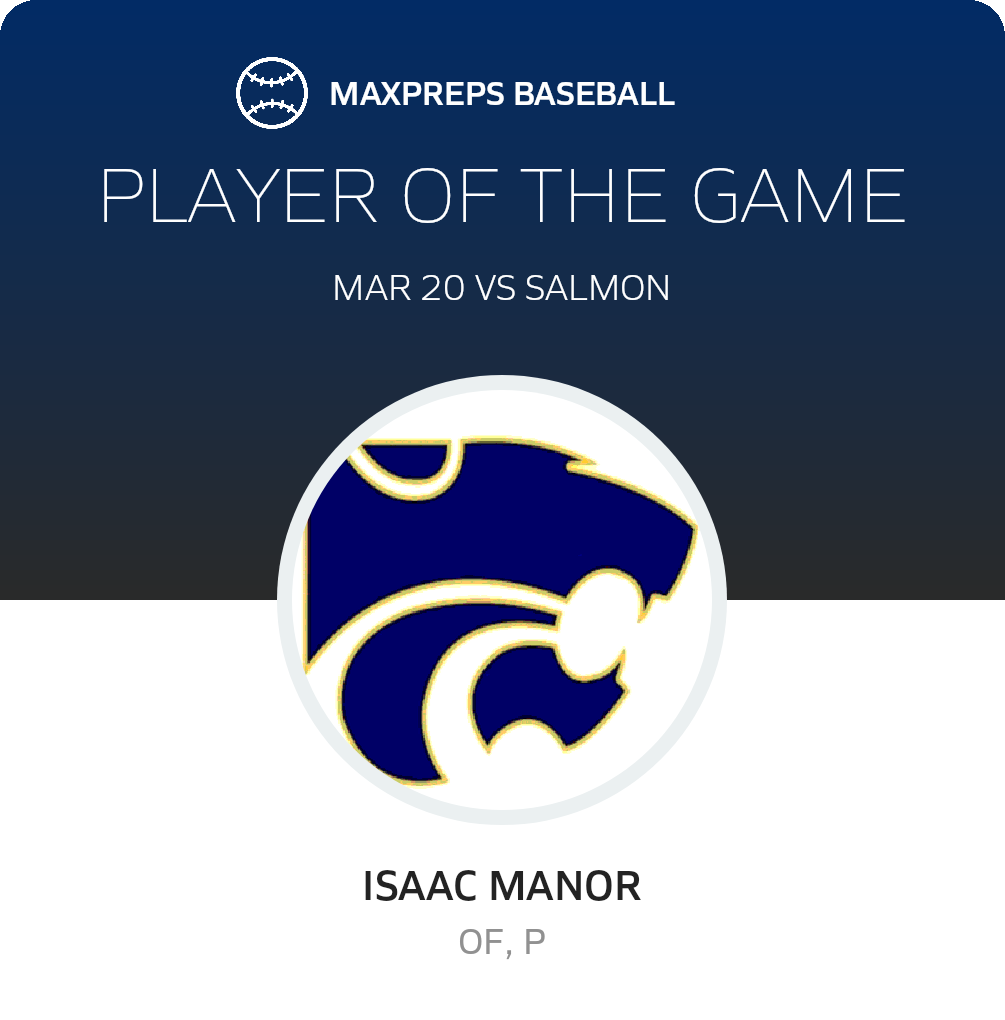 #7 Isaac Manor Player of the Game badge