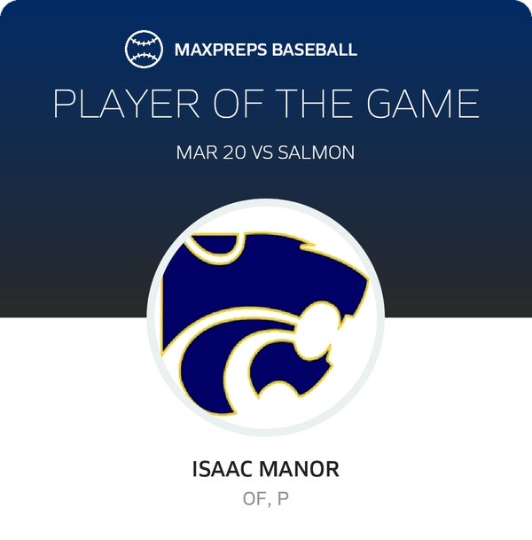 #7 Isaac Manor Player of the Game badge