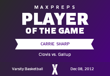 #14 Carrie  Sharp Player of the Game badge