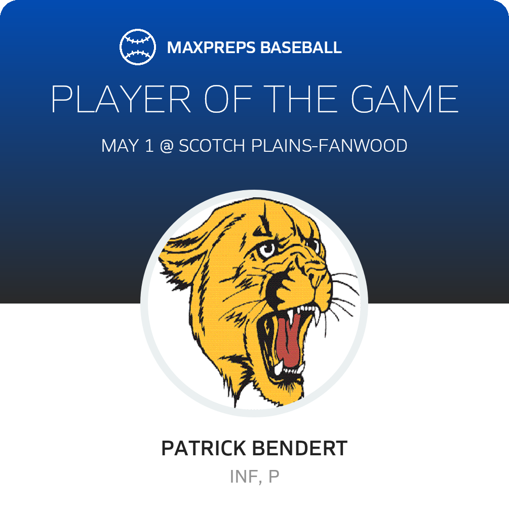 Patrick Bendert Player of the Game badge