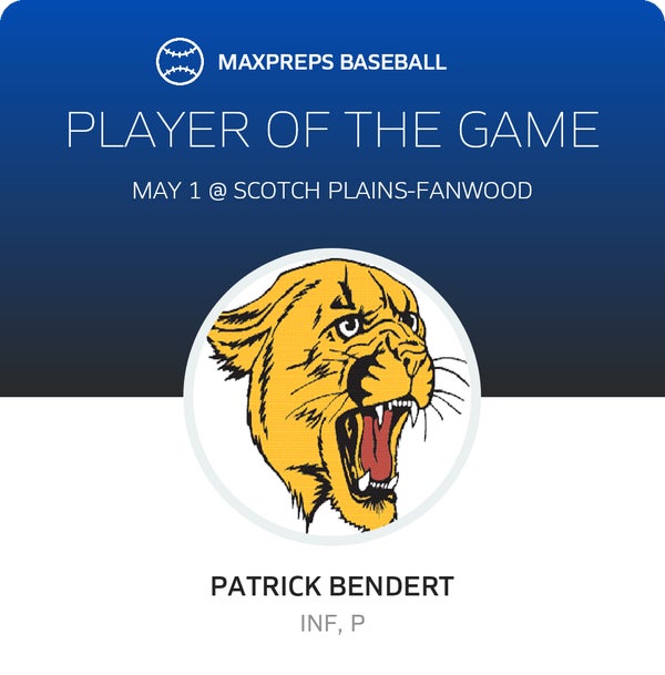Patrick Bendert Player of the Game badge