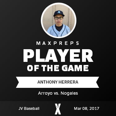 #9 Anthony Herrera Player of the Game badge