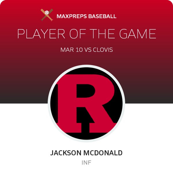 #2 Jackson McDonald Player of the Game badge