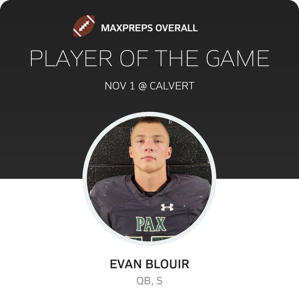 #15 Evan Blouir Player of the Game badge