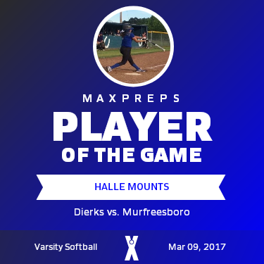#3 Halle Mounts Player of the Game badge