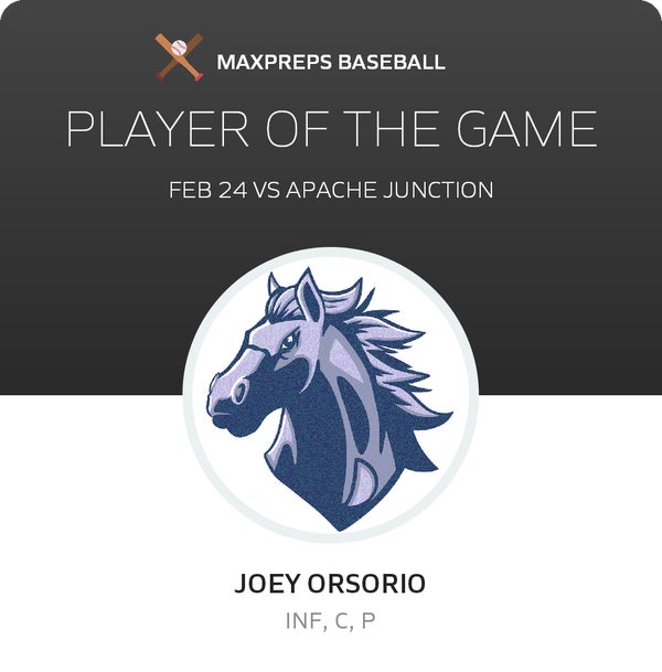 #19 Joey Orsorio Player of the Game badge