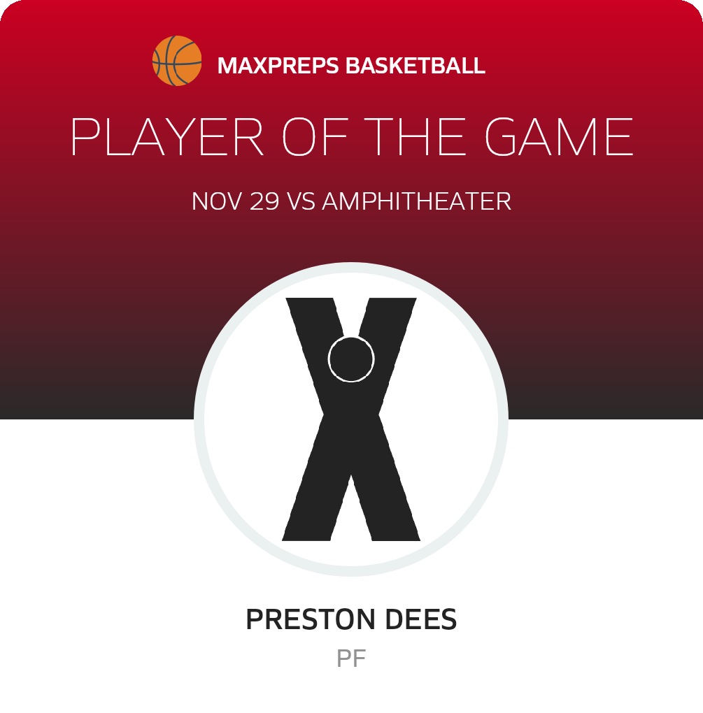 #50 Preston Dees Player of the Game badge