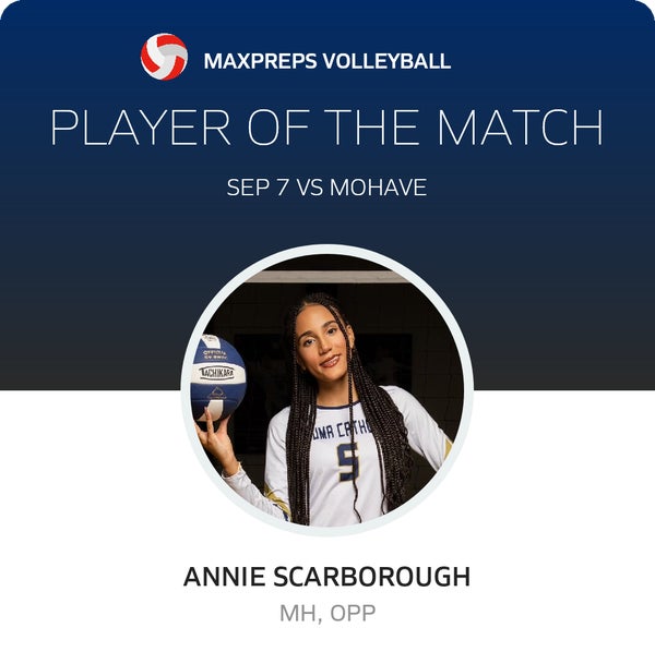 #5 Annie Scarborough Player of the Game badge