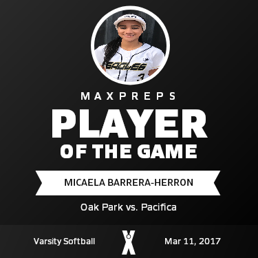 #3 M. Barrera-Herron Player of the Game badge