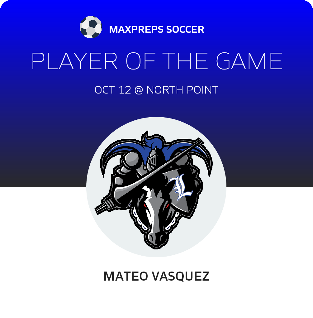 #10 Mateo Vasquez Player of the Game badge
