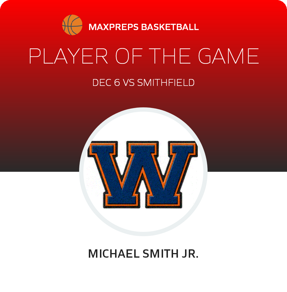 #1 Michael Smith Jr. Player of the Game badge