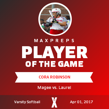 #12 Cora Robinson Player of the Game badge