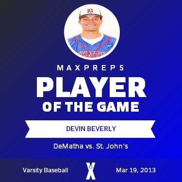 #2 Devin Beverly Player of the Game badge