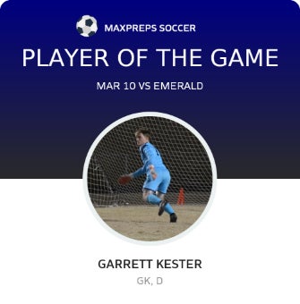 #11 Garrett Kester Player of the Game badge