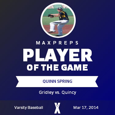 #8 Quinn Spring Player of the Game badge