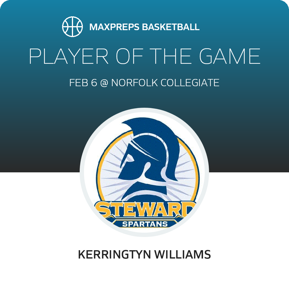 #2 Kerringtyn Williams Player of the Game badge