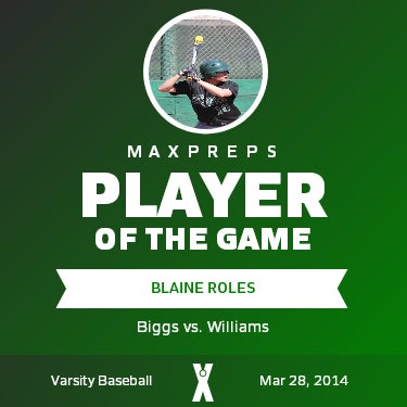 #10 Blaine Roles Player of the Game badge