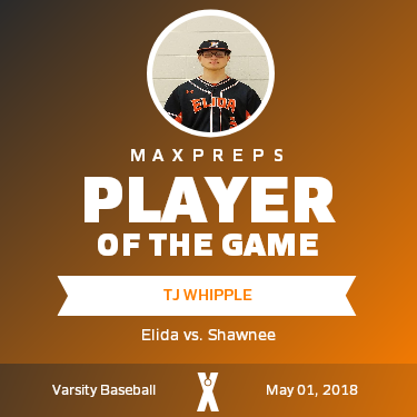 #3 TJ Whipple Player of the Game badge