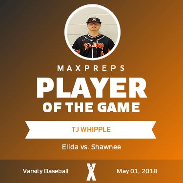 #3 TJ Whipple Player of the Game badge
