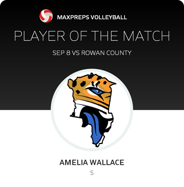 #2 Amelia Wallace Player of the Game badge