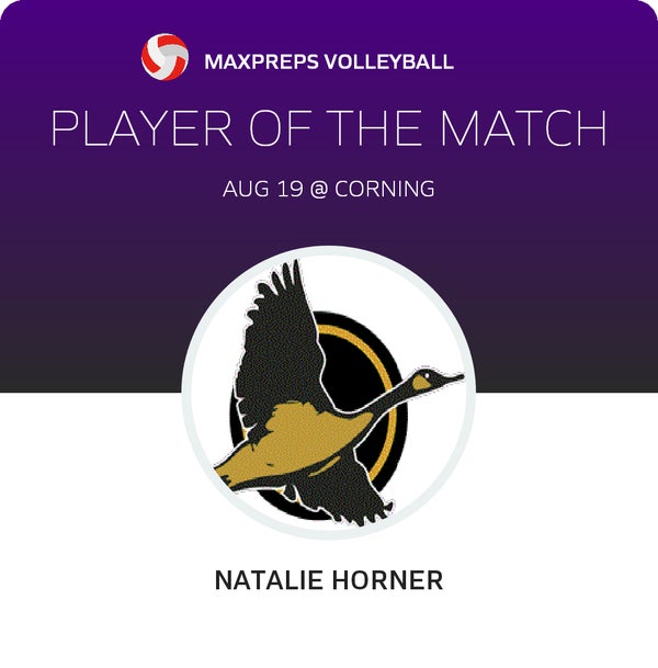 Natalie Horner Player of the Game badge