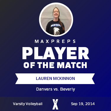 #8 Lauren McKinnon Player of the Game badge