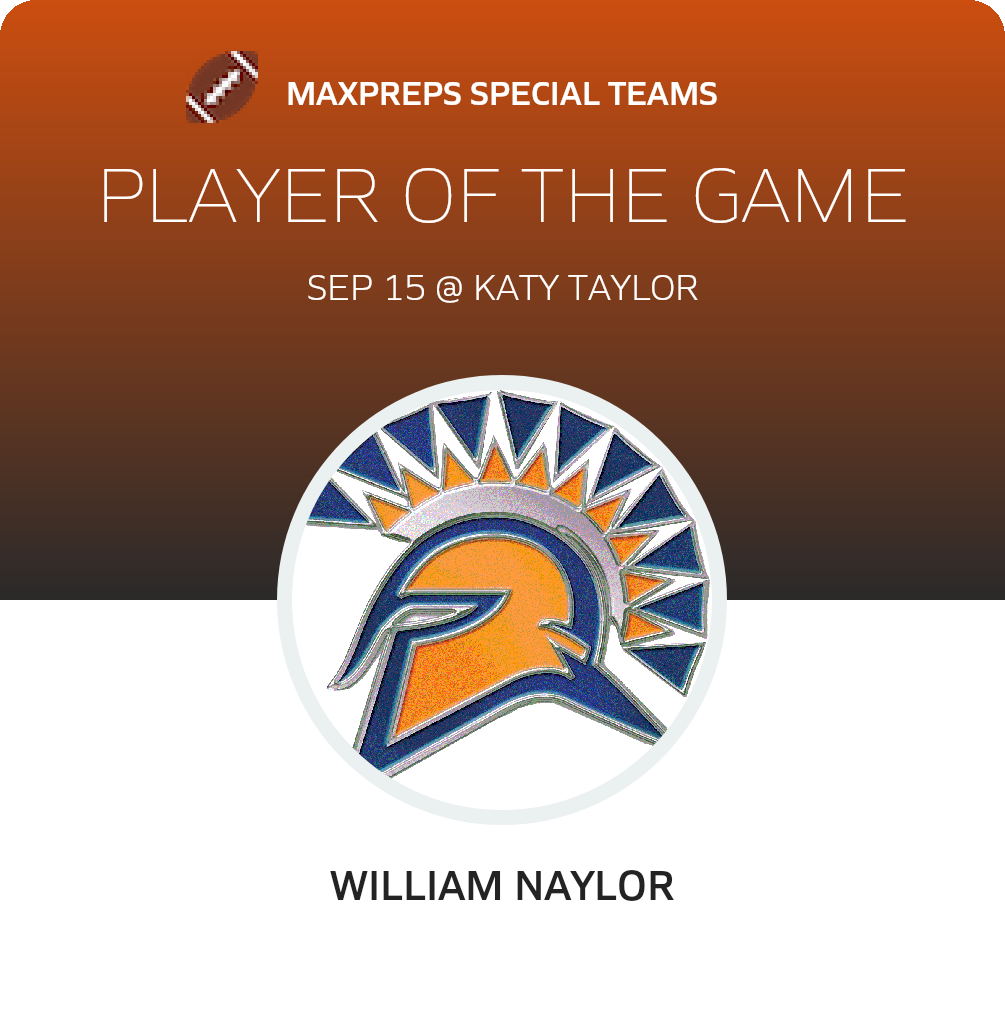 #10 William Naylor Player of the Game badge