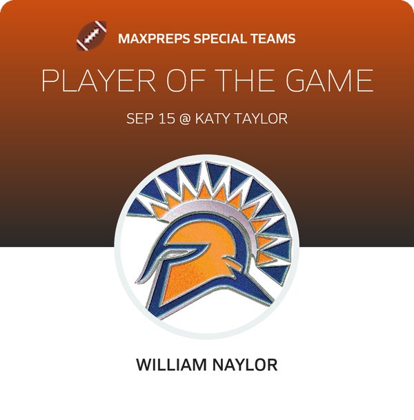 #10 William Naylor Player of the Game badge