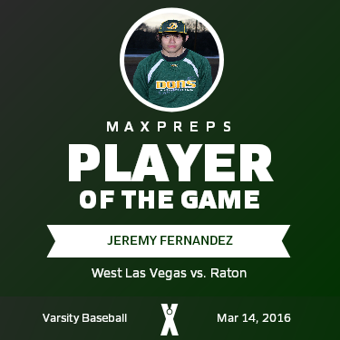 #8 Jeremy Fernandez Player of the Game badge
