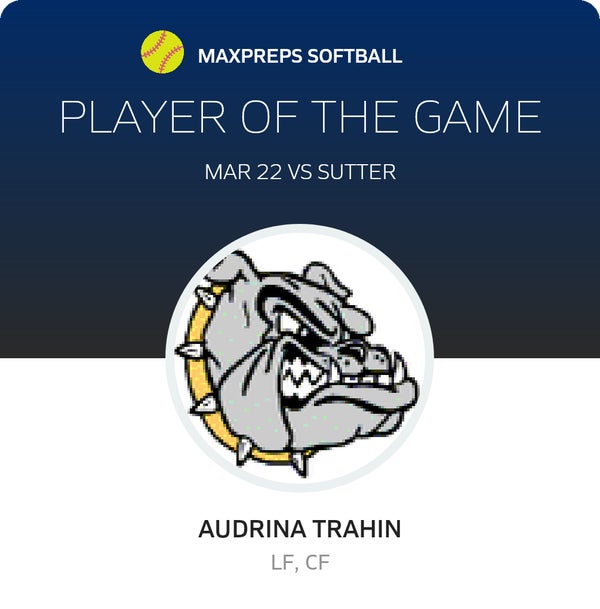 #2 Audrina Trahin Player of the Game badge