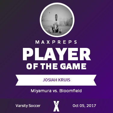 #7 Josiah Kruis Player of the Game badge