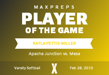 #17 Kayla Pettis-Miller Player of the Game badge