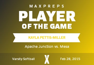 #17 Kayla Pettis-Miller Player of the Game badge