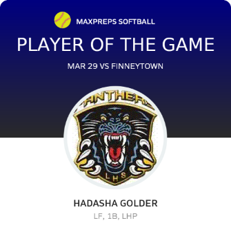 #11 Hadasha Golder Player of the Game badge