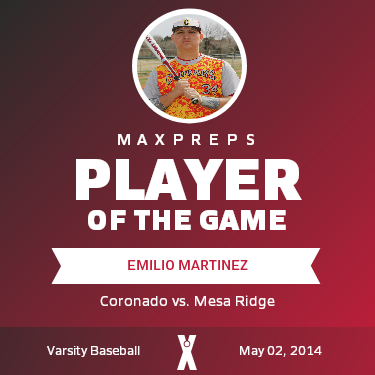 #34 Emilio Martinez Player of the Game badge