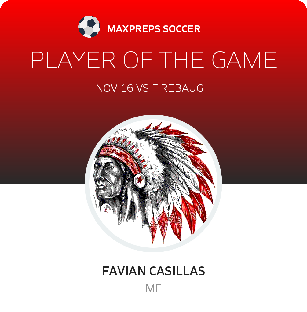 #10 Favian Casillas Player of the Game badge