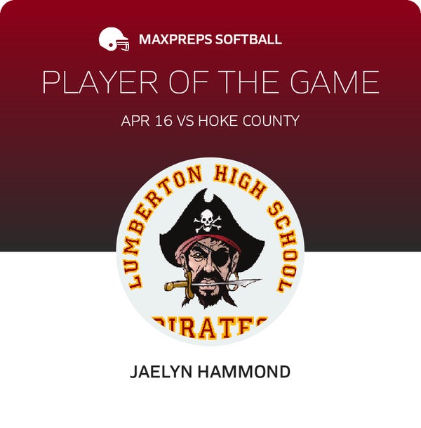 #5 Jaelyn Hammond Player of the Game badge