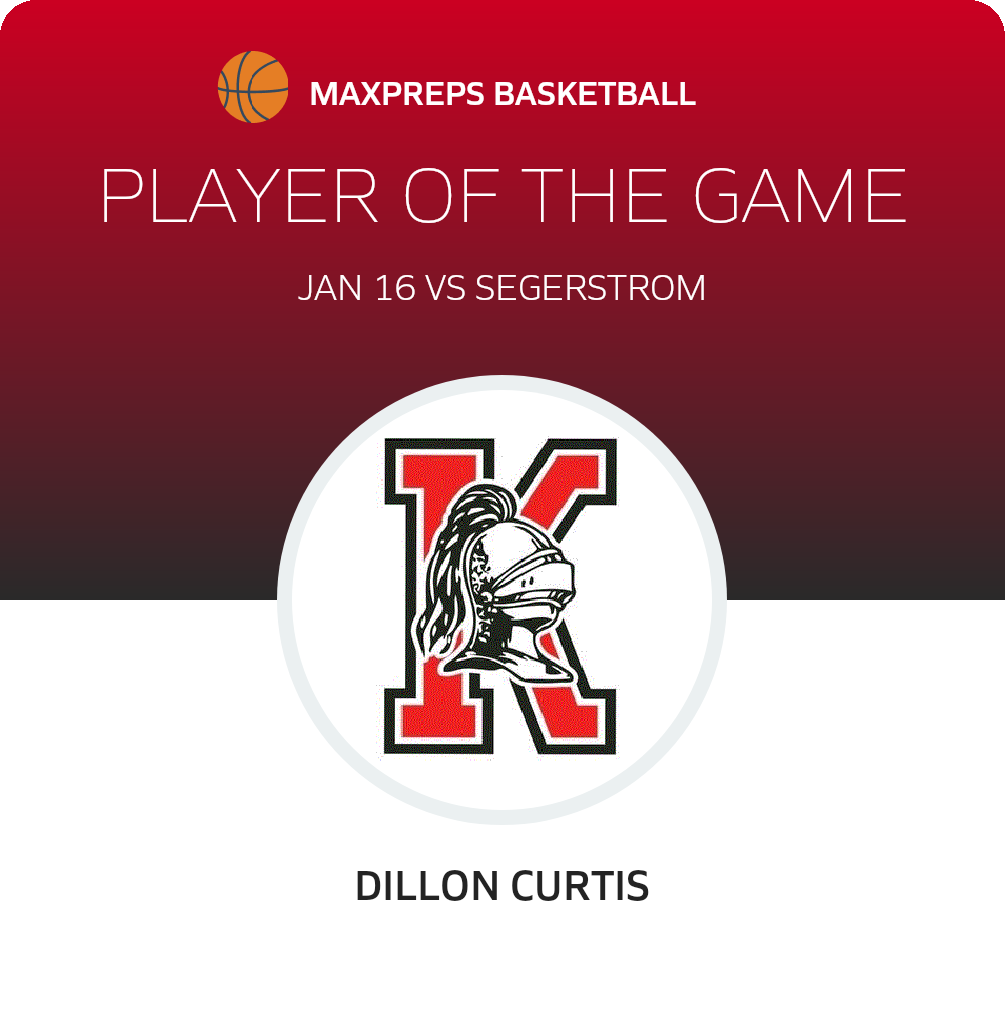 #1 Dillon Curtis Player of the Game badge