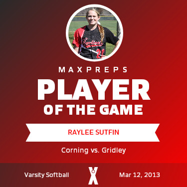 #20 Raylee Sutfin Player of the Game badge
