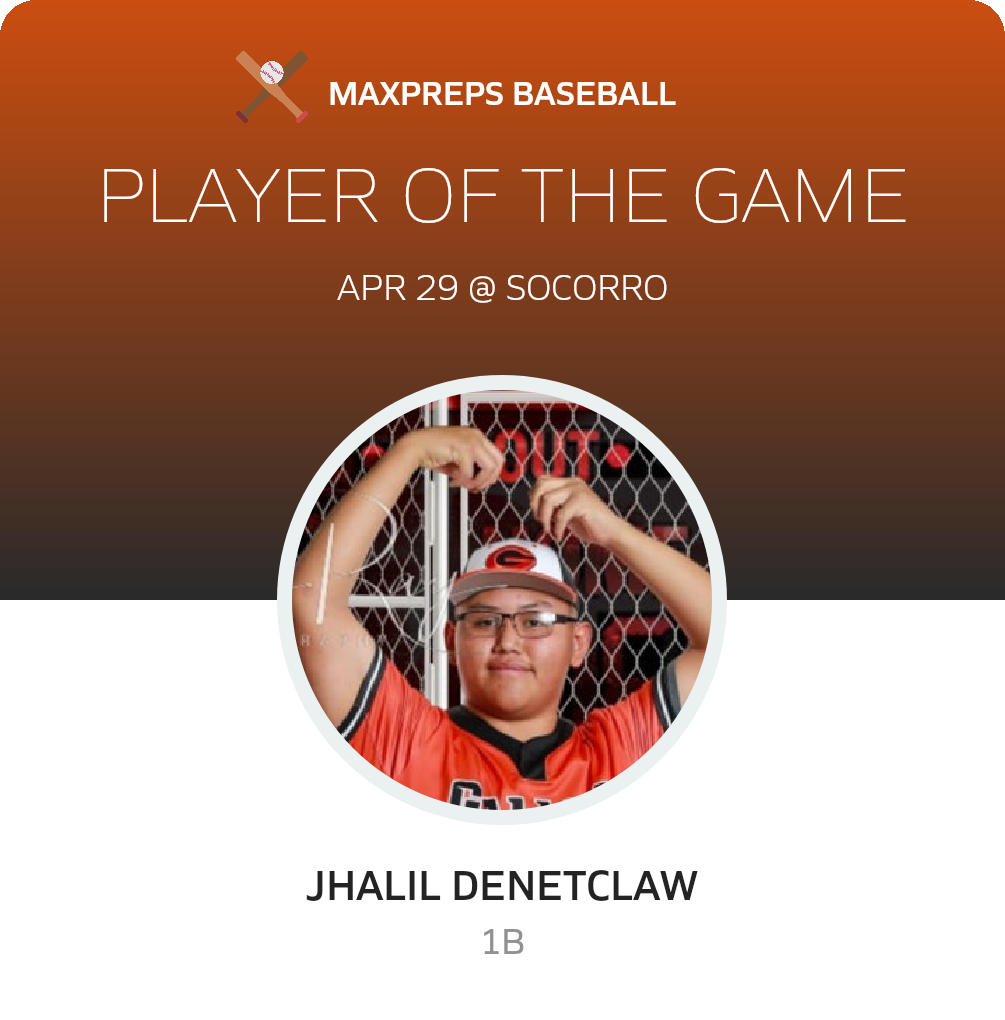 #39 Jhalil Denetclaw Player of the Game badge