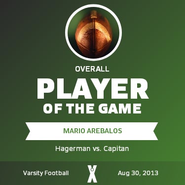#19 Mario Arebalos Player of the Game badge