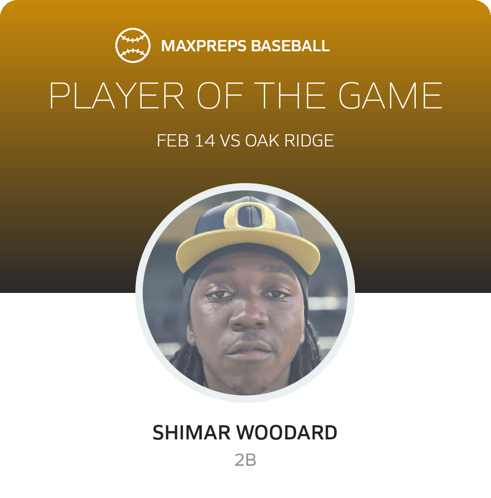 #5 Shimar Woodard Player of the Game badge