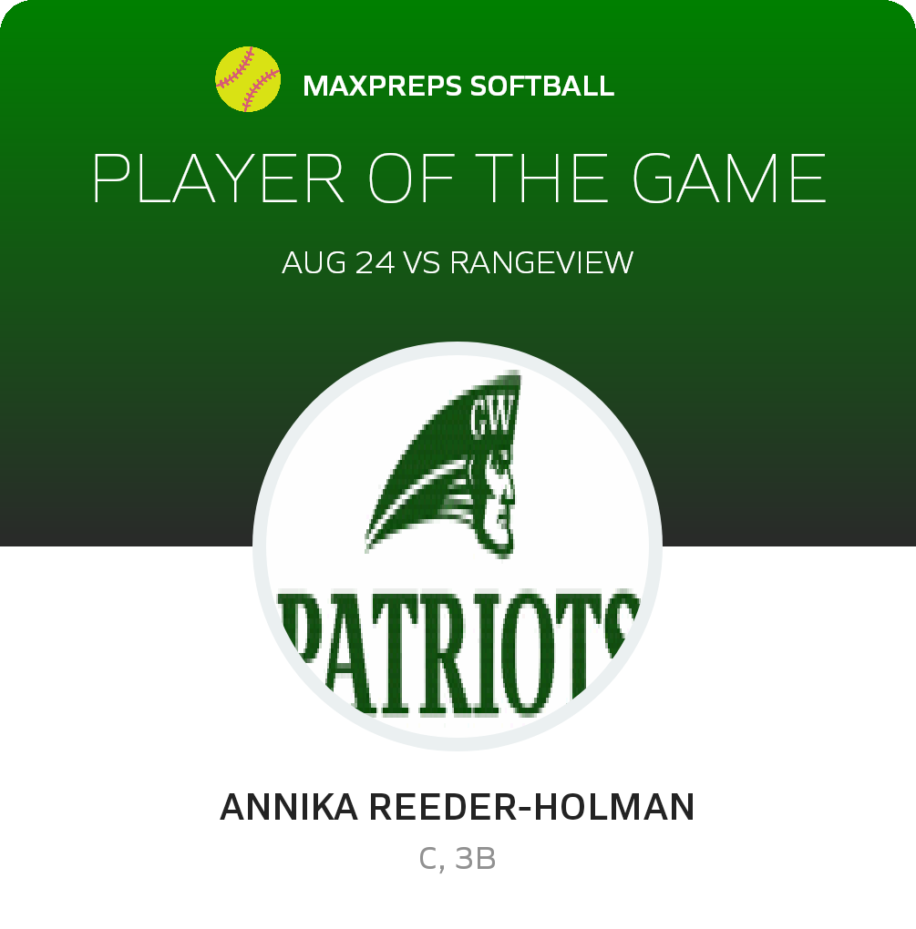 #18 A. Reeder-Holman Player of the Game badge