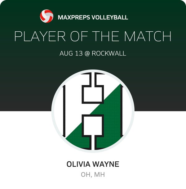 #15 Olivia Wayne Player of the Game badge