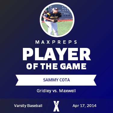 #9 Sammy Cota Player of the Game badge