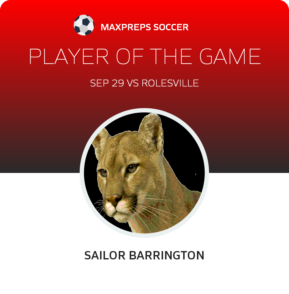 Sailor Barrington Player of the Game badge