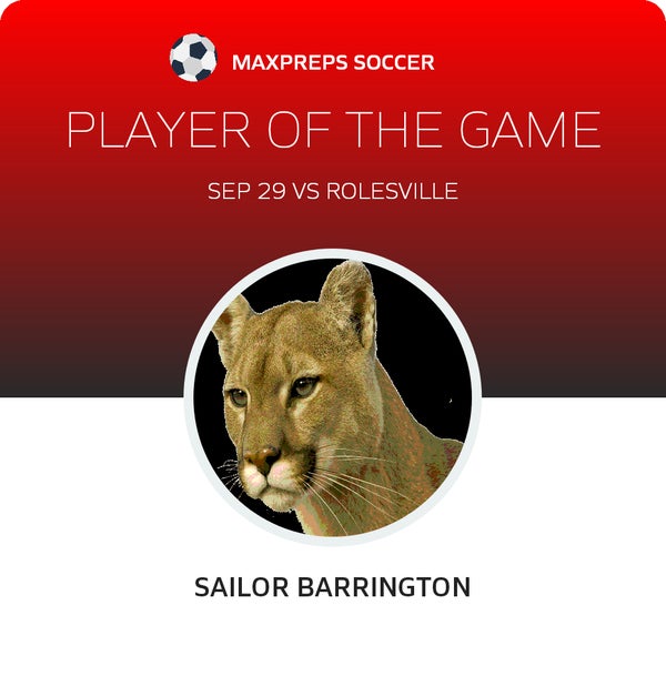 Sailor Barrington Player of the Game badge