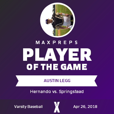 #19 Austin Legg Player of the Game badge